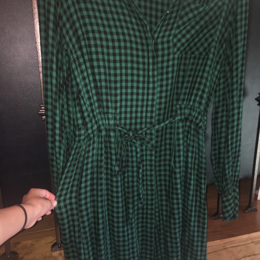 Plaid shirt long